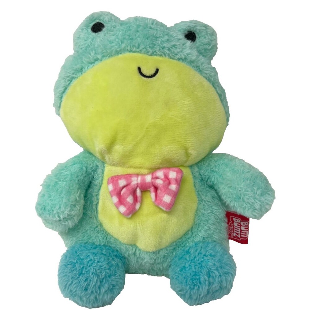 BumBumz Plush Toy Finnley the Frog SpringBumz Blue Green Bow Tie Size Small 7.5"